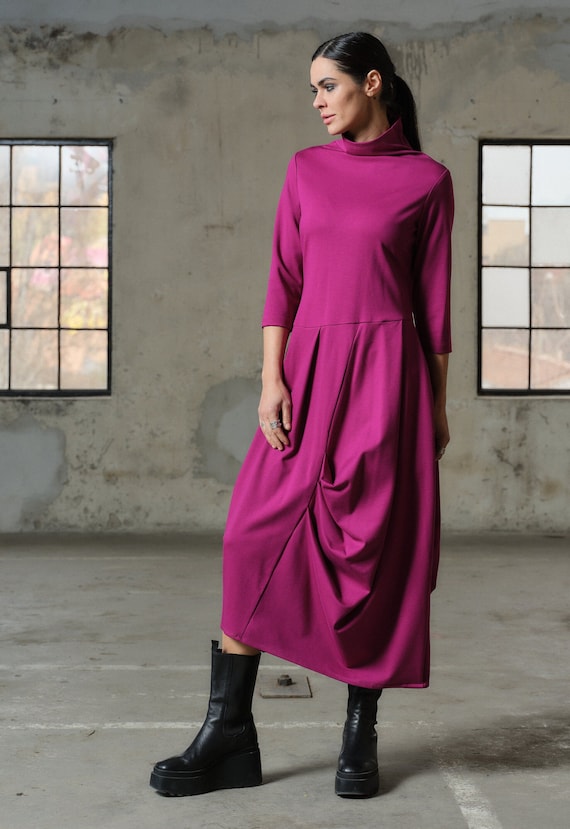 fuchsia winter dress Whimsical Dress in Fuchsia 32W