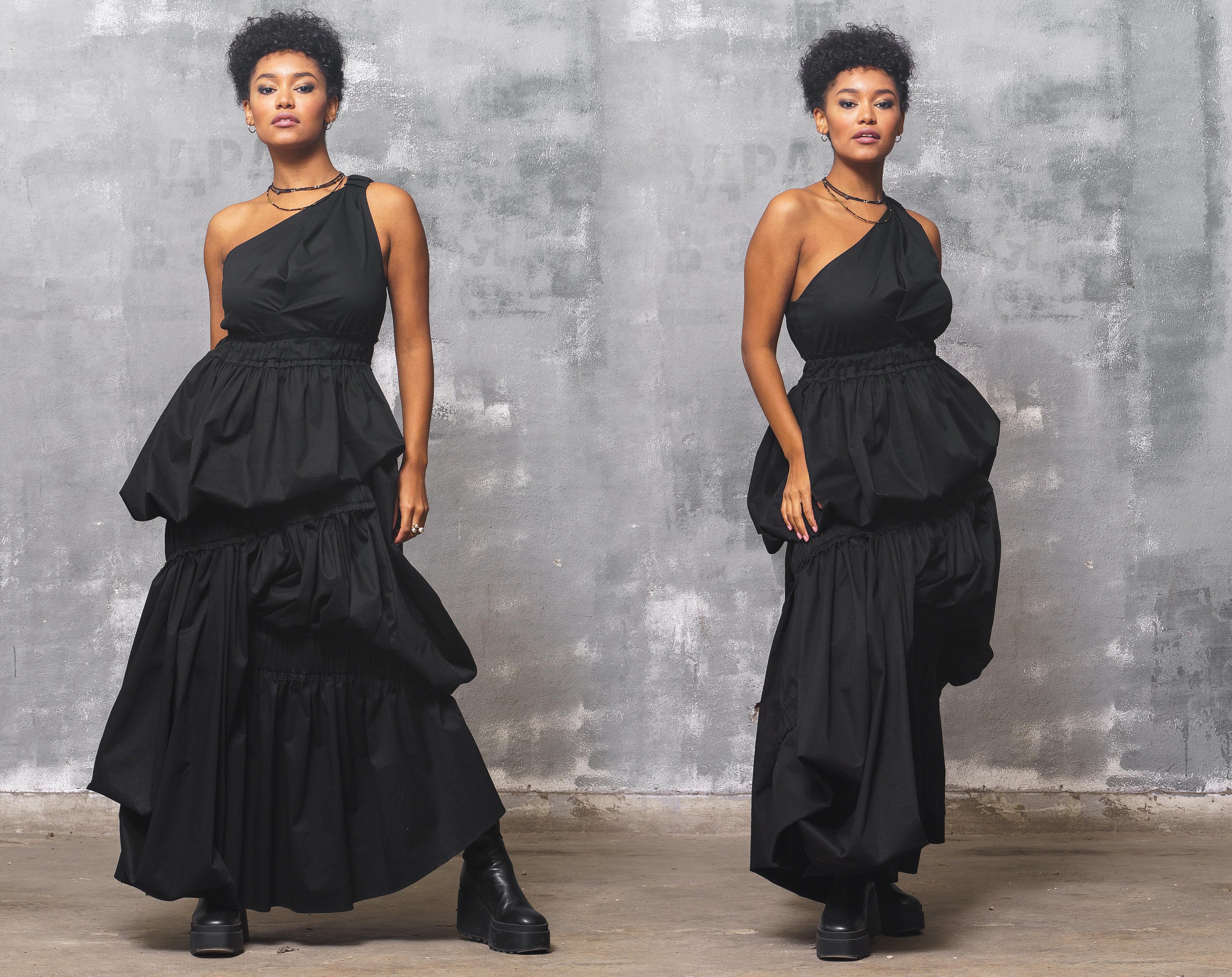 Avant Garde Black Dress Formal Dress 