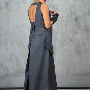 Wide leg linen pants women, Linen wide leg midi pants linen clothing, Skirt - pants women