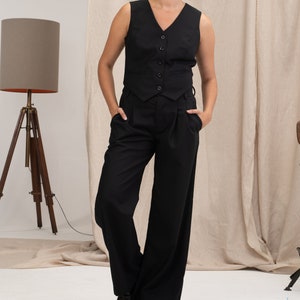 Lanvin Men's Wool Pants - Black - Casual Pants