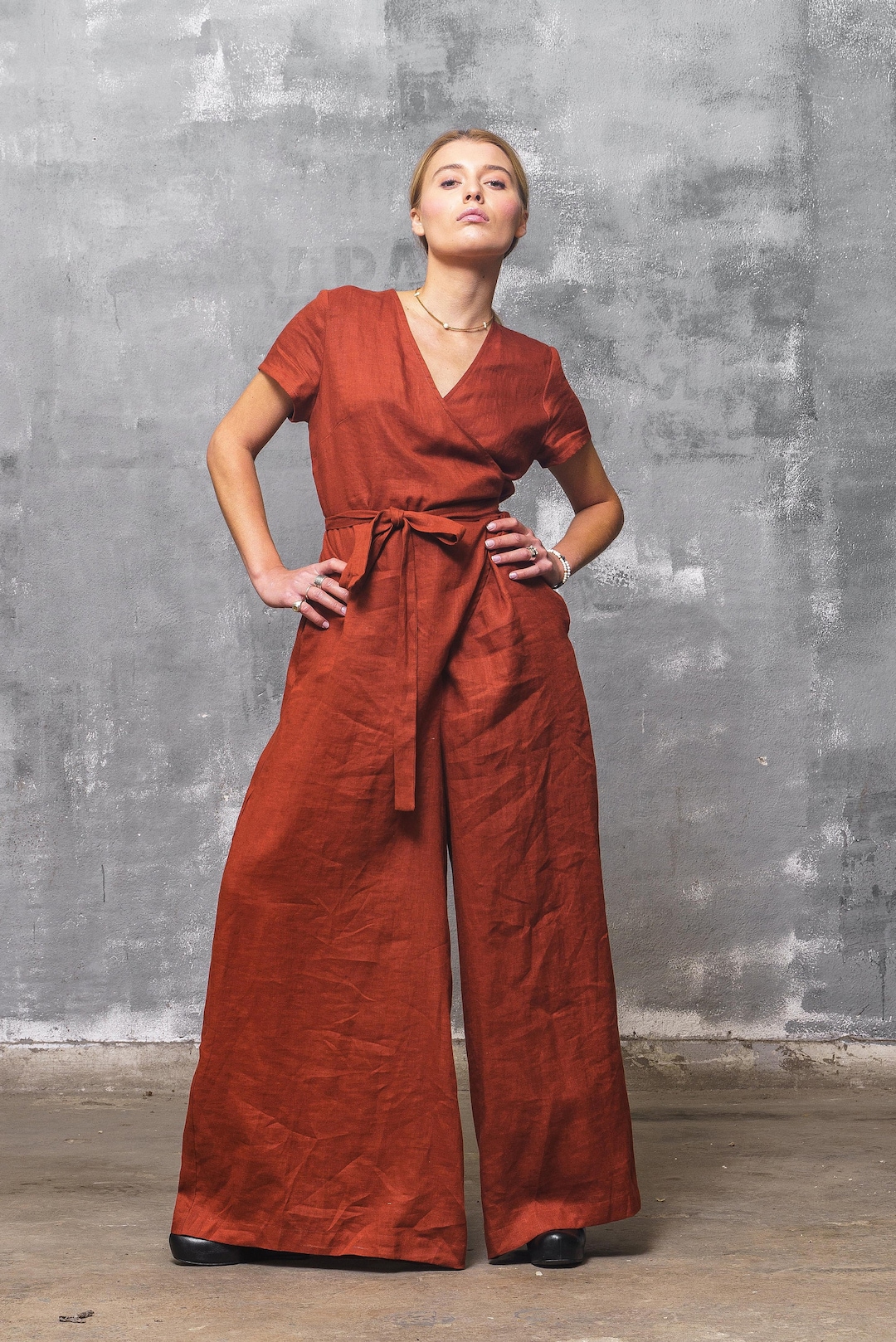 Sale♬タグ付き未使用☆Kiira Linen quilt jump suit 専用【KiiRA