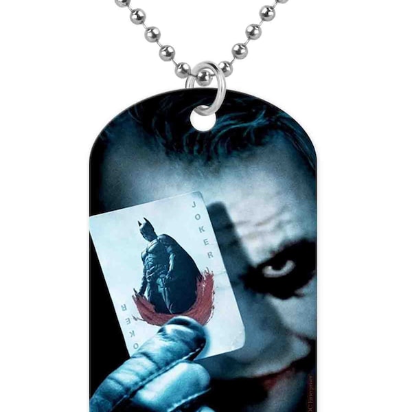 Joker Dog Tag Etsy