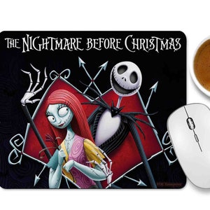 Jack and Sally Quote Gift Computer Mouse Pad Nightmare Before Non-Slip