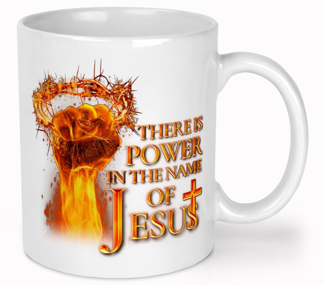 There is Power in the Name of Jesus Christian Cross Religious Quote ...
