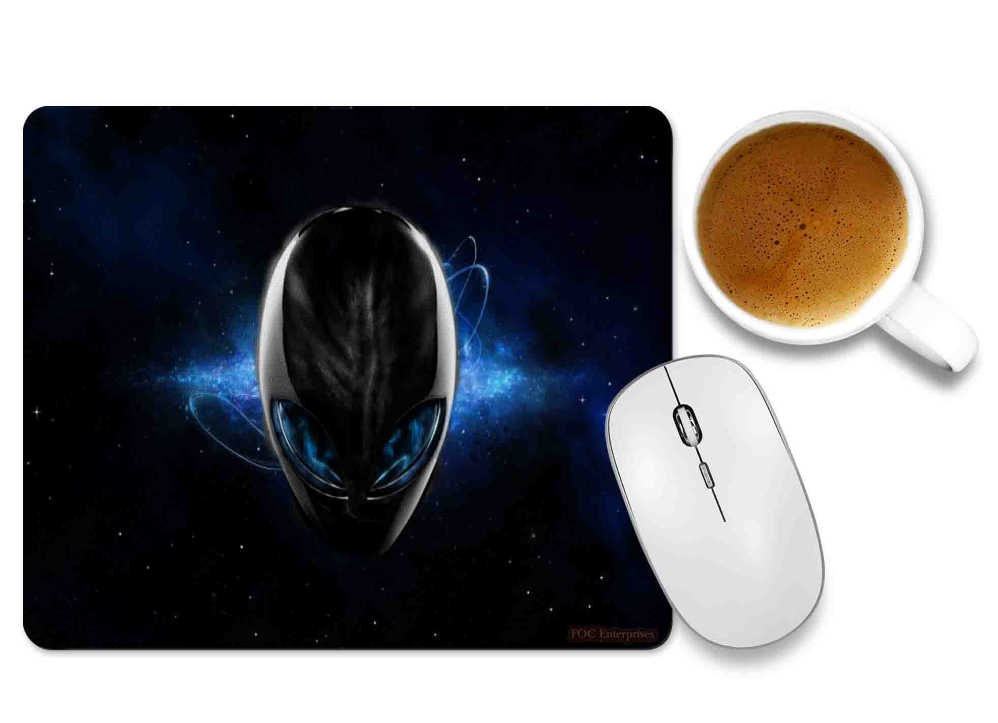 Mouse pad Aliens OVNI Planets Space - Mousepad E6930 com desenho animado  divertido para ela