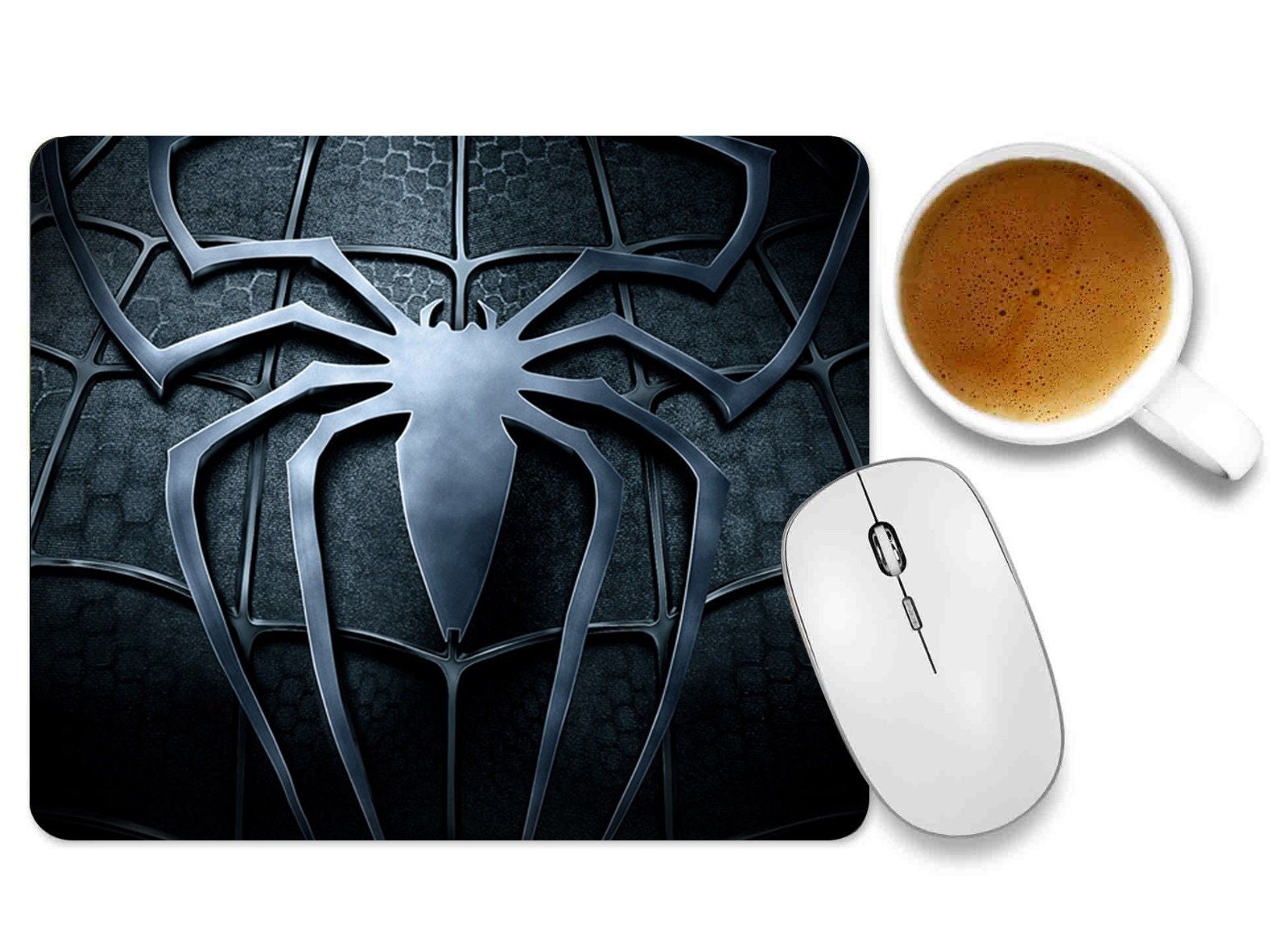 Superhero Spider Web Gaming Mouse Pad Non-slip Rubber Base Rectangle ...