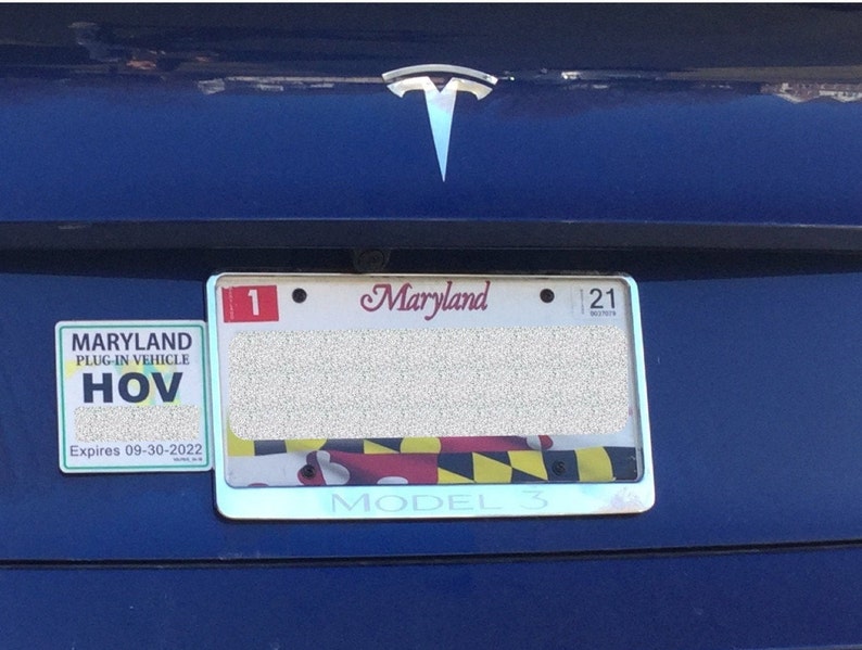 Maryland HOV Permit Holder Etsy