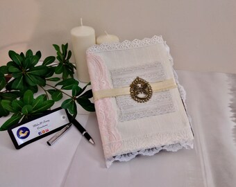 2 in 1 romantic diary with removable shabby chic sleeve