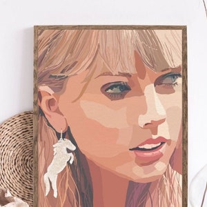 Swift Poster Art | Celebrity Art|  Taylor Wall Art | Print Modern ColorBlock | Wall Art | Digital Poster | Digital Download | Gallery Wall