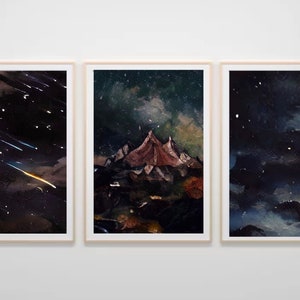 ACOTAR Wall Prints | Velaris | Night Court | Starfall| Painting | Digital Prints | Wall Art | Gallery Wall | Bookish | Rhysand Feyre