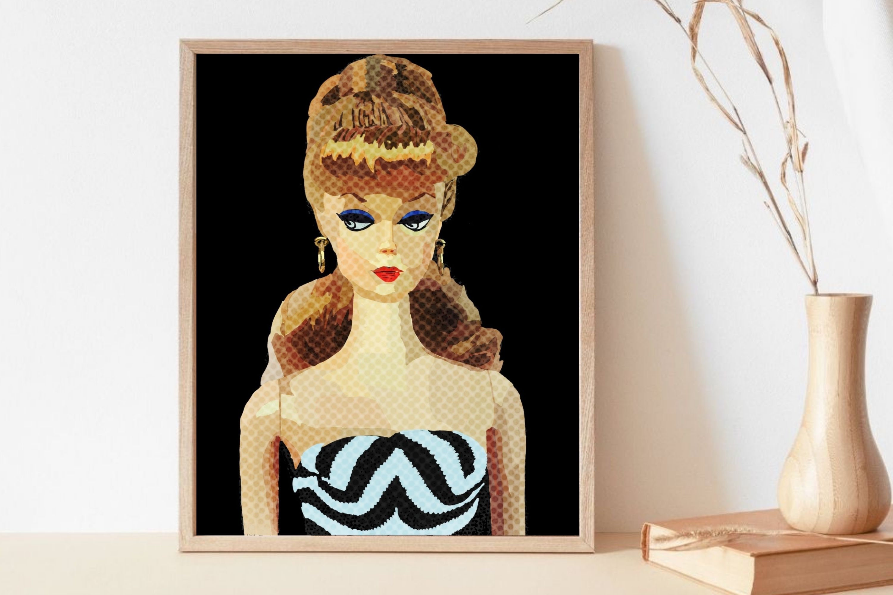 vintage barbie sketch