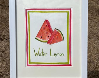 HANDPAINTED Toddler Mispronounced Words ORIGINAL Art, First Words Poster, Funny Kid Pronunciation Artwork, Custom Toddler Art