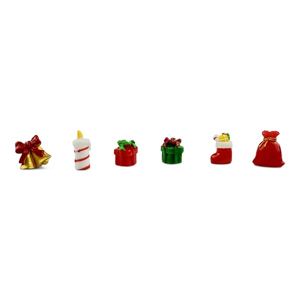 Christmas Figurines Set (7pc) - Advent Calendar Fillers - Christmas Village - Miniatures - Christmas Figurine - Miniature Christmas