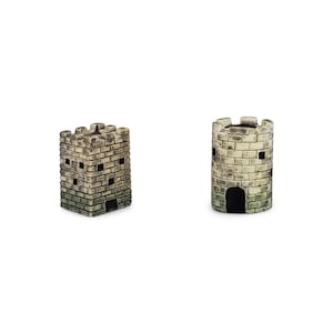 Fairy Garden Stone Tower (1pc/5pc) - Castle Tower - Miniature Tower - Small Castle - Figurines - Terrarium - Mini Garden - Zen Garden