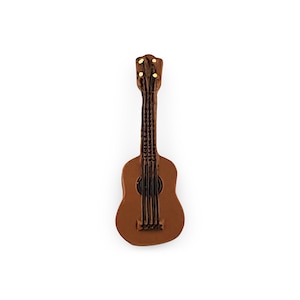 Miniature Guitar (1/5pc) - Miniature Instrument - Small Instruments - Fairy Garden Accessories - Tiny Guitar - Dollhouse Guitar
