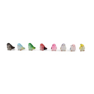 Fairy Garden Bird 1/5/10pc Bird Figurine Micro Landscape Mini Garden Terrarium Decoration Zen Garden Mini Birds Animals All Design (1 of ea)