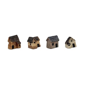 Fairy Garden Tiny House (1/5pc) - 4 Styles - Mini Garden - Micro Landscape - Terrarium Decoration - Miniature Ornaments - Zen Garden