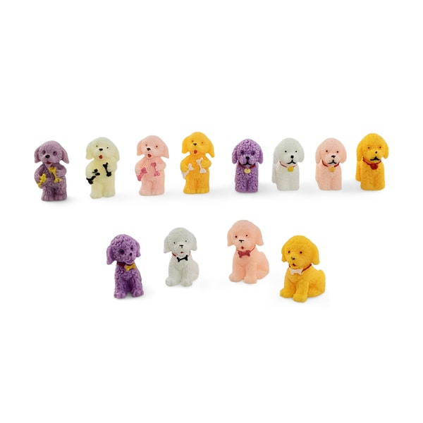 Miniature Poodle Figurines (12 Styles) - Miniature Poodle - Micro Landscape - Mini Garden - Fairy Garden Dog - Terrarium Decor - Dog Figure