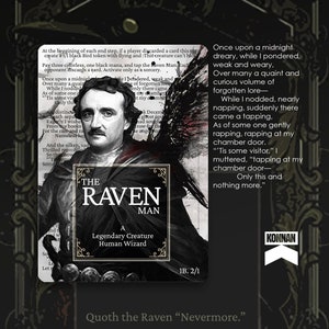 The Raven Man FOIL Impreso directo a una carta Holográfica de MTG