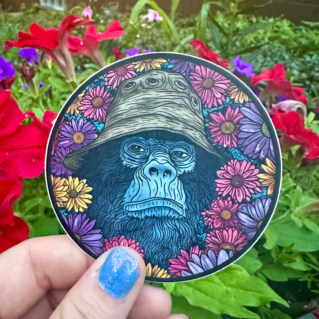 Sasquatch Bigfoot Vinyl Sticker for Nature, Outdoor or Hiking ...
