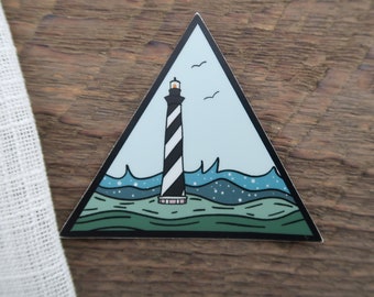 Faro de Cabo Hatteras Outer Banks OBX North Carolina Beach Vinilo adhesivo