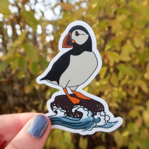Sticker oiseau macareux en vinyle Parfait pour tous les amoureux des animaux.