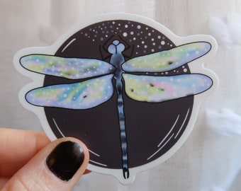 Dragonfly Vinyl Sticker Perfect for any Garden, Outdoor or Insect Lover.