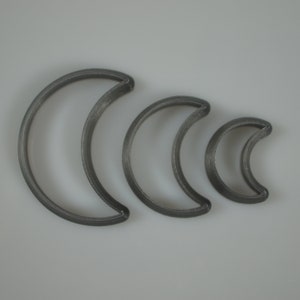 Half moon cookie cutter # 71 Cookie cutter for modeling clay earrings pendants