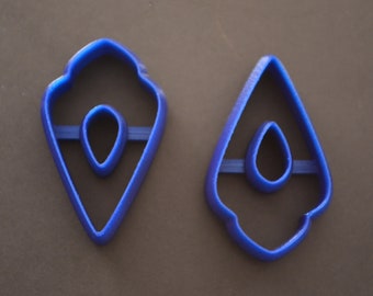 Moroccan teardrop style cookie cutter for earrings pendant bracelet cookie cutter for modeling clay cutter
