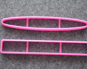 Bracelet clay cutter oval rectangular shape polymer clay cutter bracelet cutter