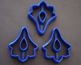 Moroccan cookie cutter flower leaf cookie cutter for earrings pendants modeling clay cutter