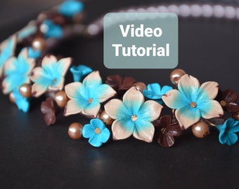 Flower Collier Video Tutorial Fimo Tutorial