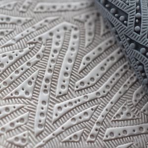 chaotic textile Texture Roller high quality texture for polymer clay #92