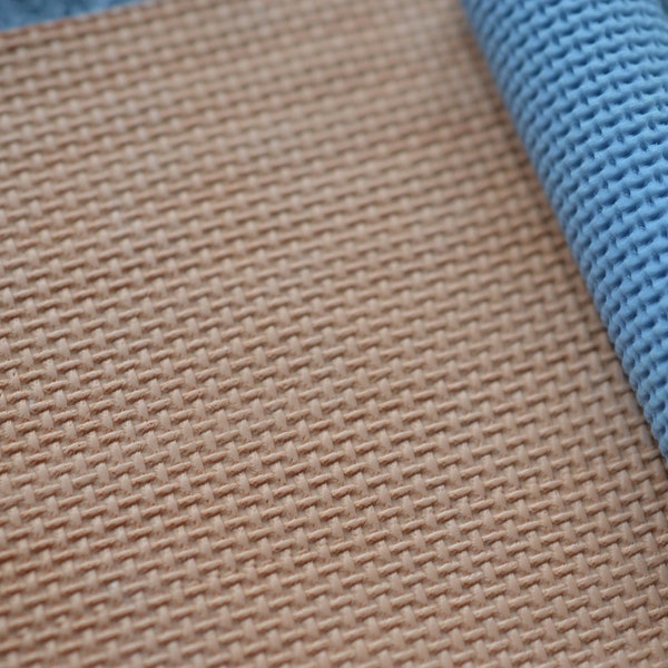 Polymer Clay Texture Stoff Textil Muster hochwertig für Modelliermasse # 85