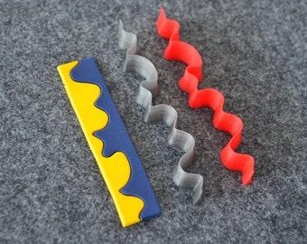 Polymer clay cutter # 74 Clay cutter for polymer clay cutter chaotically corrugated