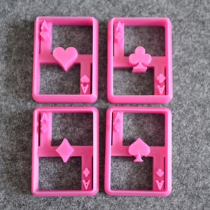 Emporte-pièce en pâte polymère Cartes de poker n° 88 Emporte-pièce pour pâte à modeler