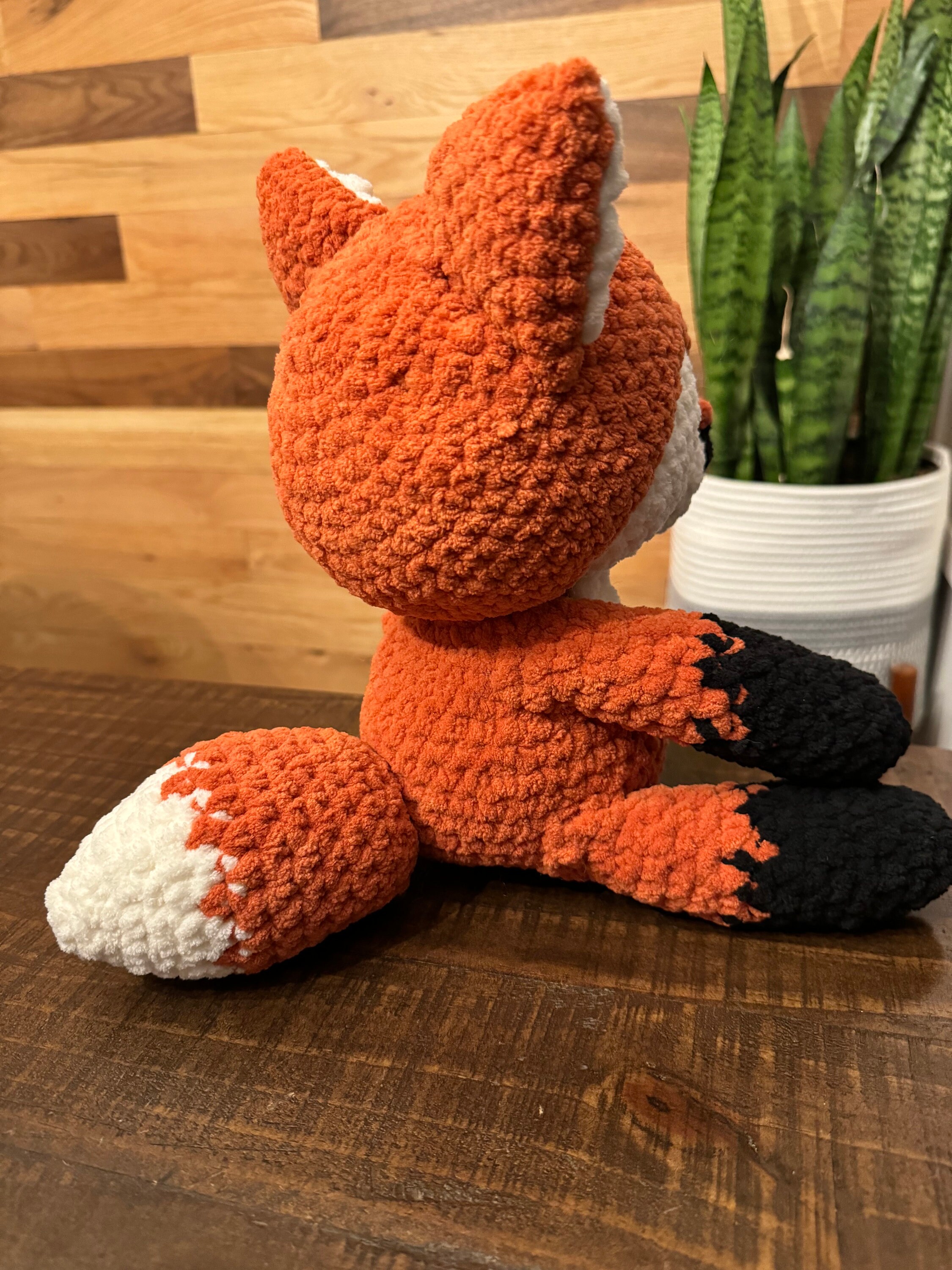 Chunky Crochet Sitting Fox - Etsy