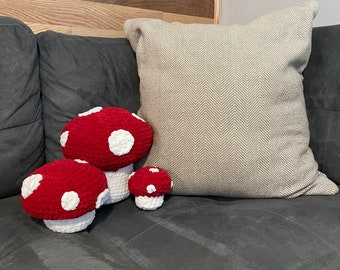 Chunky Crochet Mushrooms