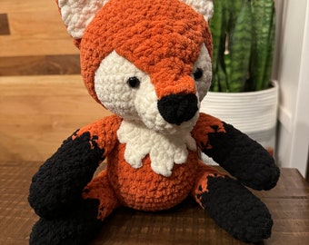 Chunky Crochet Sitting Fox