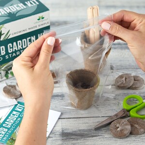 Herb Garden Kit - Grow Your Own Kitchen Herbs Indoors - Gardener's Gift ...