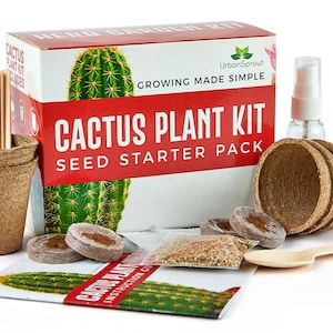 Cactus Kit - Grow Your Own Cacti Plants Indoors -Gardening Gift