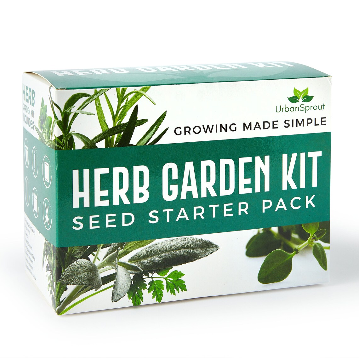 Herb Garden Kit Grow Your Own Kitchen Herbs Indoors Etsy