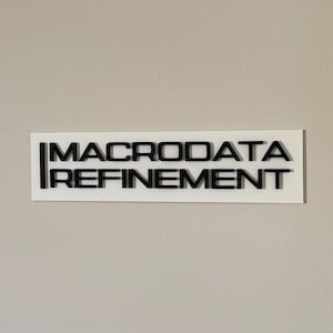 Macrodata Refinement Sign Severance – MDR Lumon Office Decor, TV Show Inspired Wall Art