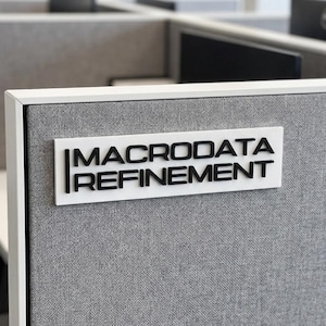 Macrodata Refinement Sign Severance – MDR Lumon Office Decor, TV Show Inspired Wall Art