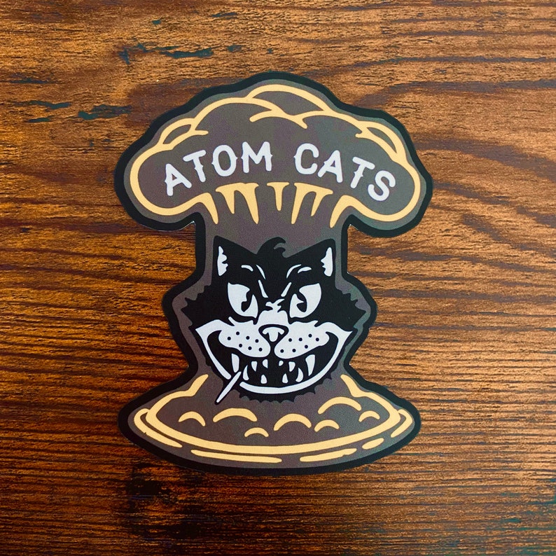 Fallout 4 Atom Cats Garage Colored Logo Vinyl Vehicle Laptop Etsy Fallout 4 Atom Cats Garage Colored Logo Vinyl Vehicle Laptop Etsy