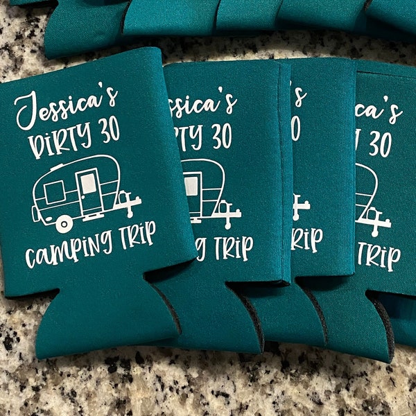 Personalized Can Coolers // Birthday Party // Custom Can Cooler // Party Favor, Gift Bag // Vacation Favor // Wedding Party // Can Coolers