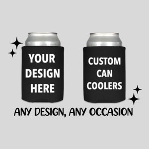 Personalized Birthday Can Coolers: Custom Party Favors
