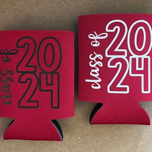 Class of 2024 Graduation Party // Can Cooler, Drink Holders // Graduation 2024 // Seniors 2024 // Graduation Celebration // Party Favor image 5