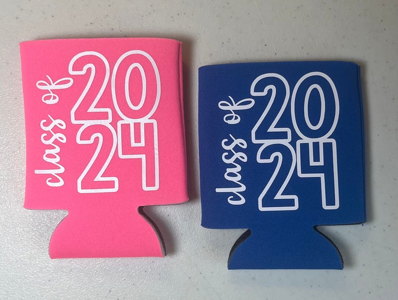 Class of 2024 Graduation Party // Can Cooler, Drink Holders // Graduation 2024 // Seniors 2024 // Graduation Celebration // Party Favor image 7