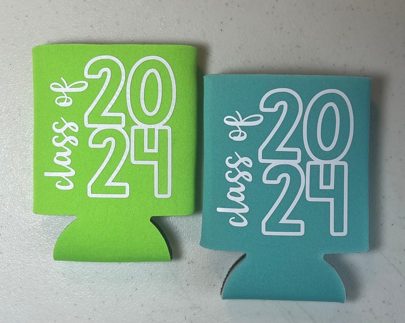 Class of 2024 Graduation Party // Can Cooler, Drink Holders // Graduation 2024 // Seniors 2024 // Graduation Celebration // Party Favor image 6